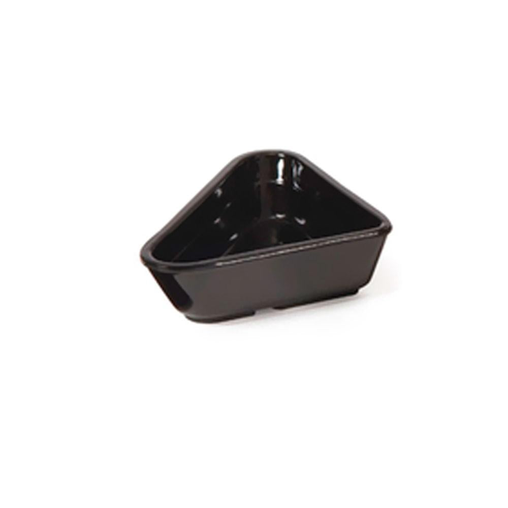 Set De 6 RAMEKIN TRIANGULAR MELAMINA NEGRO 60ML