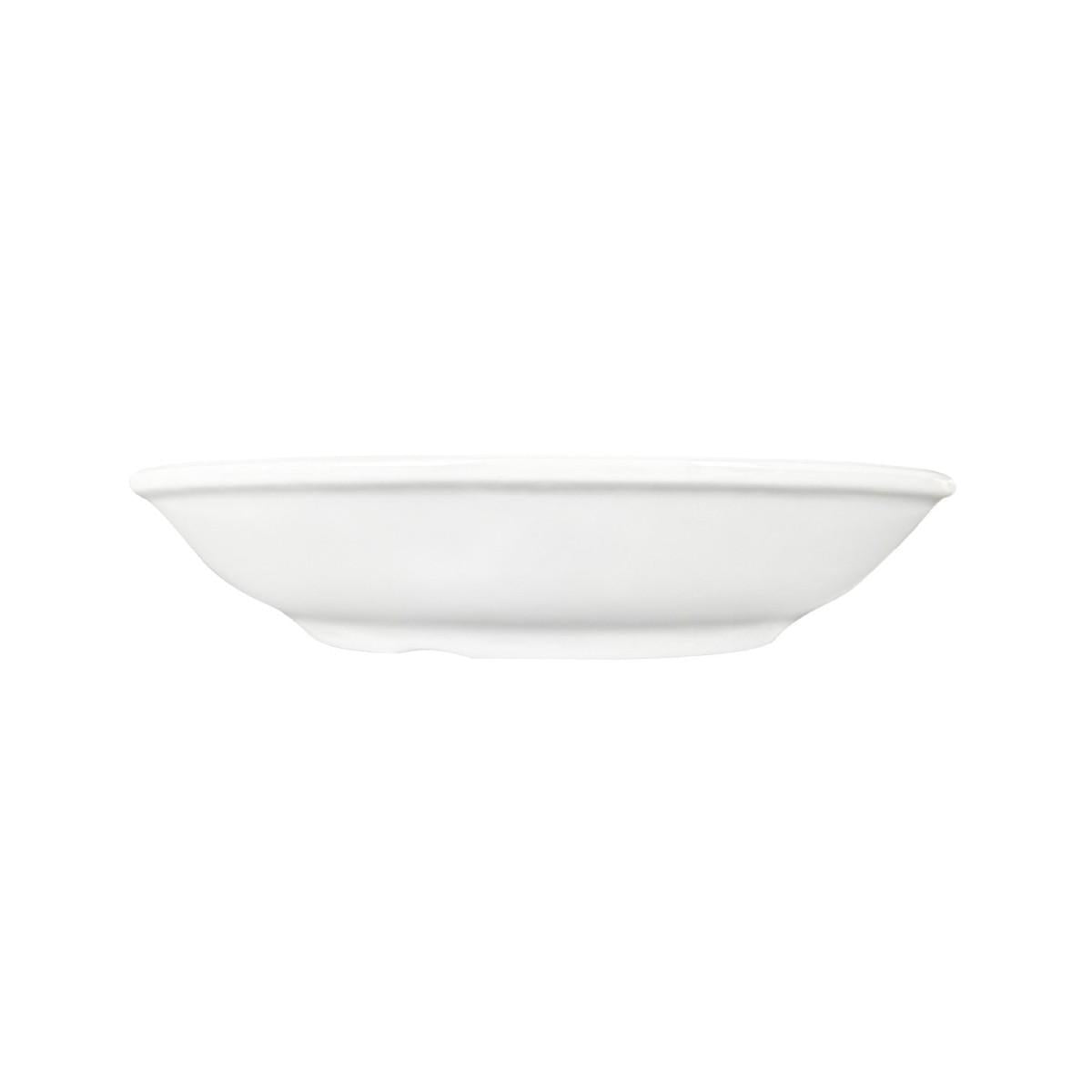 Plato Melamina Hondo Sin Borde Blanca 19 Cm Línea Clásica