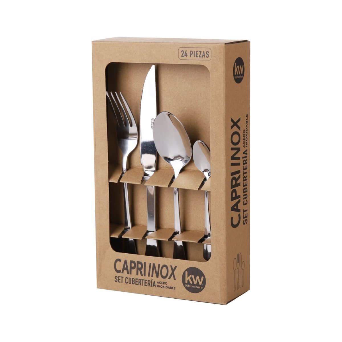 Set De Cubietos 24 Piezas Capri Acero Inoxidable