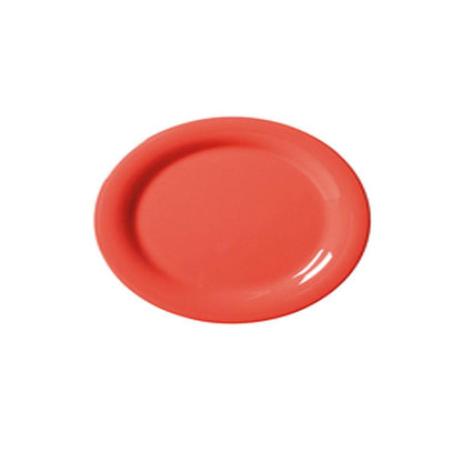 PLATO OVALADO MELAMINA NARANJO 34 x 26 cm