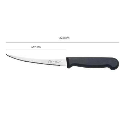 Cuchillo Cortador Tomates 13 Cm Mango Negro Línea Durafio