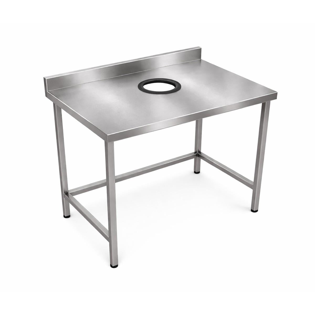 Mesón Desconche Acero Inoxidable 120X60X85 Cm