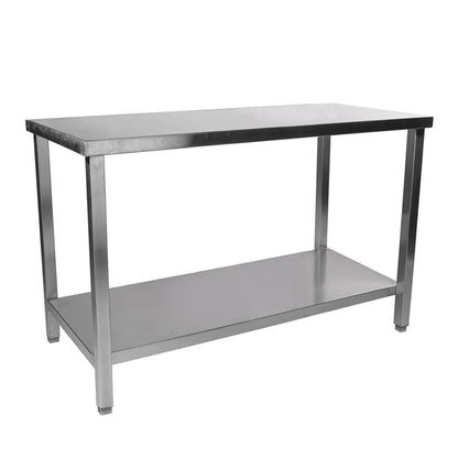 Meson De Trabajo Central Acero Inoxidable 140X70X85 Cm