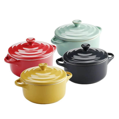 Mini Olla Redonda Cerámica Celeste