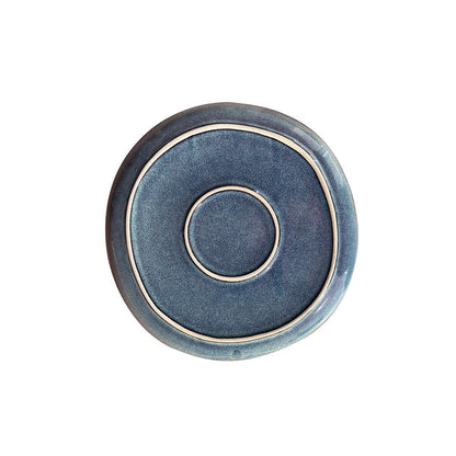 Set 6 Platos Redondo Ceramica Azul 21 Cm Linea Efes