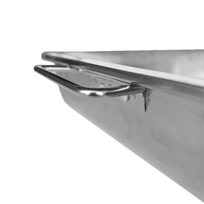 Asadera Con Asa 60 X 40 X 7 Cm Acero Inox.
