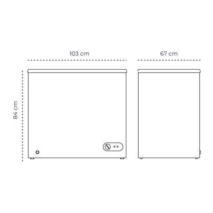 Congeladora Horizontal Puerta De Vidrio 350 Litros Norkalt