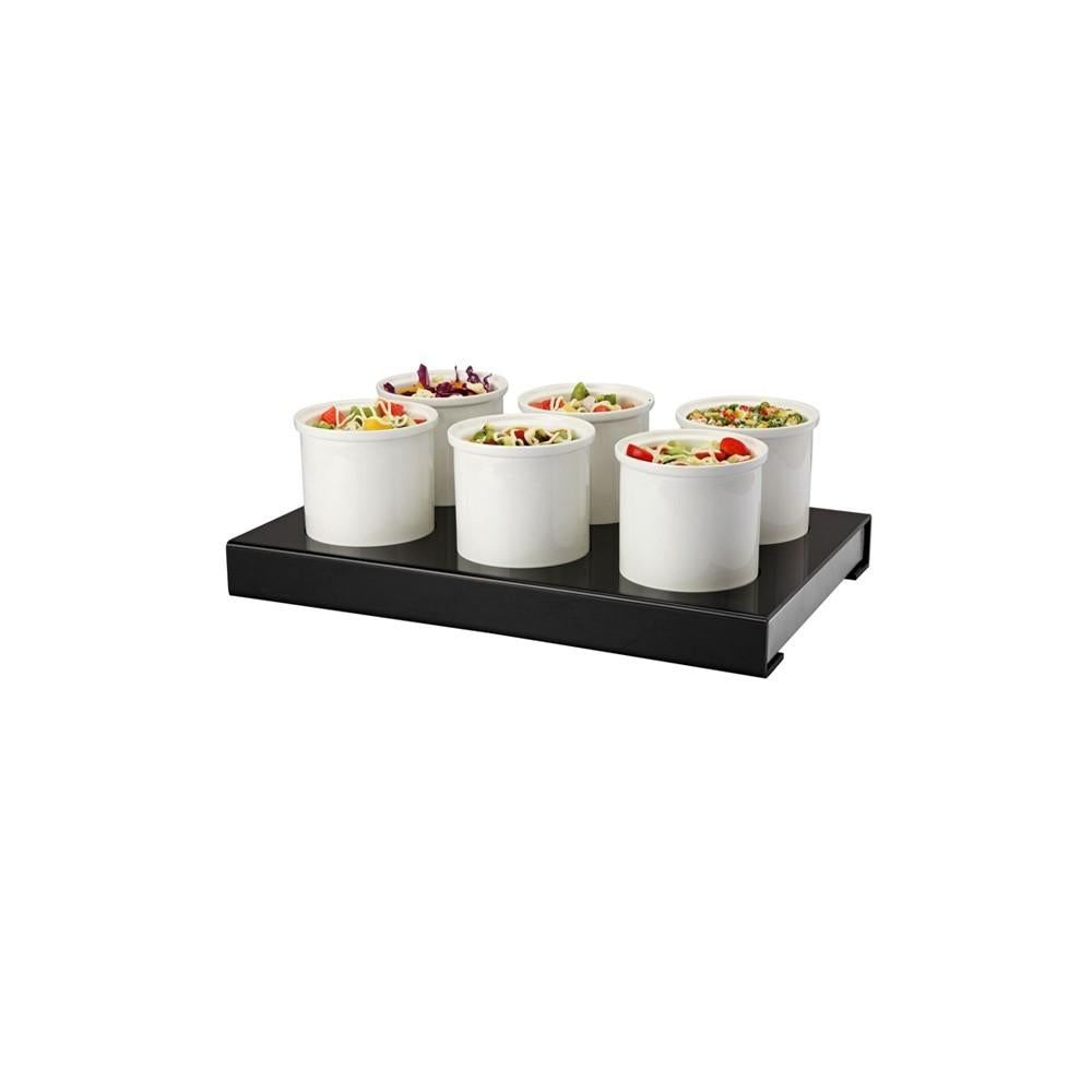 Exhibidor Buffet Frio C/6 Recip. Porcel. 1.2 Litros C/Pack Frio