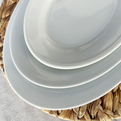 Set 6 Platos Ovalado de Porcelana De 35 Cm Línea Padua