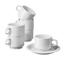 Set De 12 Taza Café Con Platillo 150 Cc Linea Frig Hotel