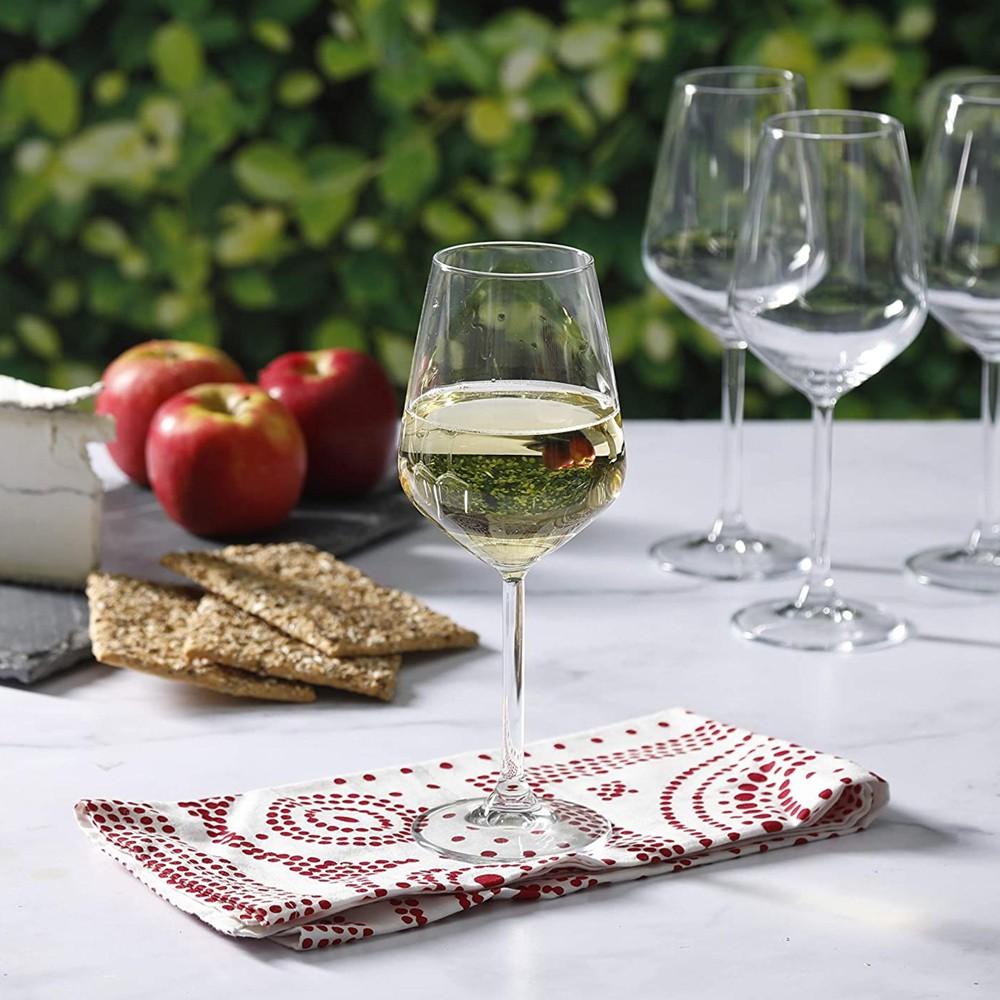 Set De 6 Copa Vidrio Vino Blanco 300 Cc. Línea Allegra