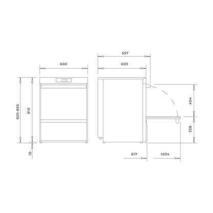 Lavavajilla Bajomesón Modelo U50 Winterhalter