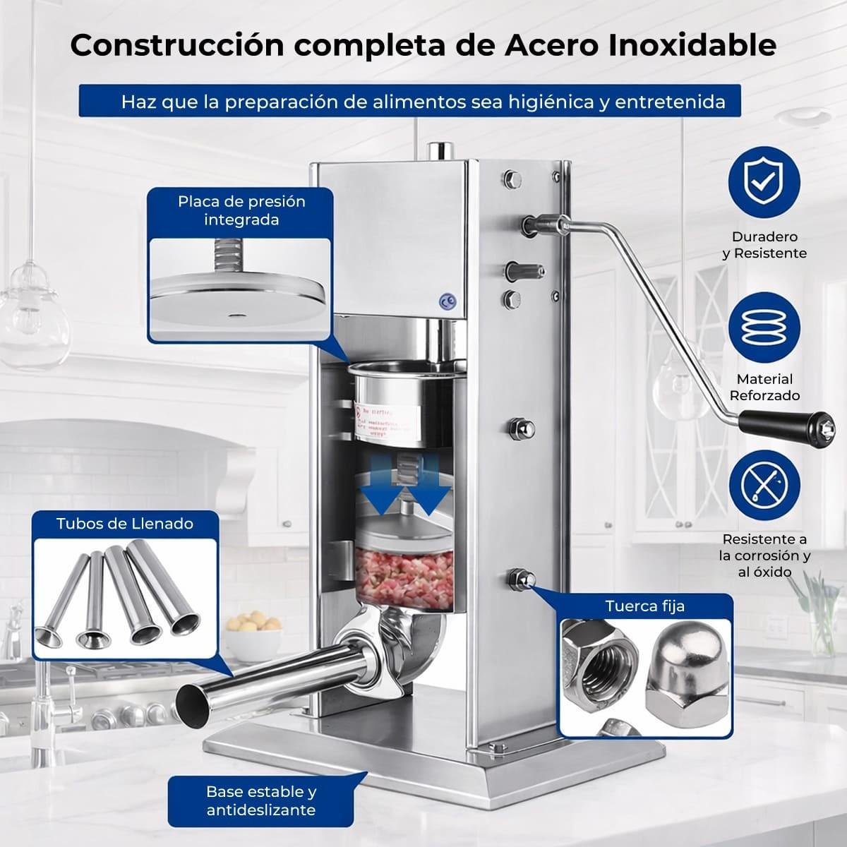 Llenadora Embutidora Manual De Cecinas 5 Litros Volter