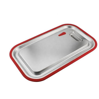 Tapa Contenedor Gastronómico Acero Inoxidable GN 1/1 Silicona Linea Premium