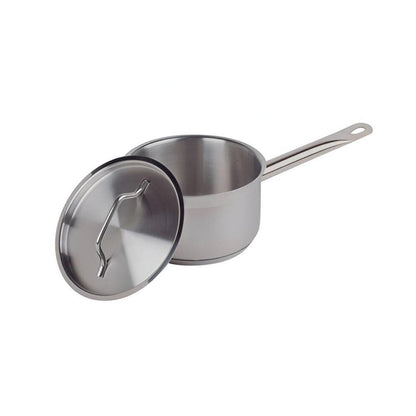 Cazo Bajo Acero Inoxidable Con Tapa Y Fondo Difusor 3.6 Litros