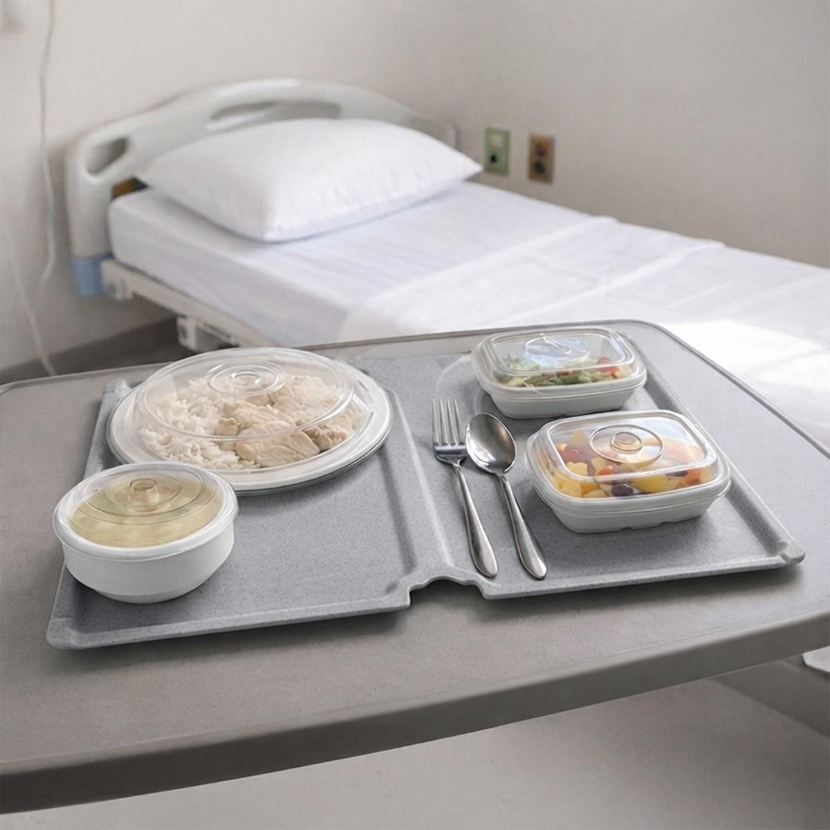 Bandeja Para Paciente 35,5 X 53 Cm Gris