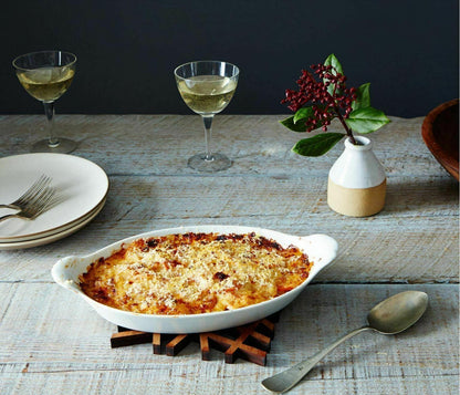 Plato Porcelana Oval Con Orejas Porcelana 25.5 Cm