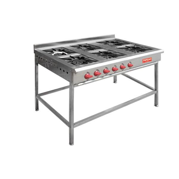 Anafe A Gas Industrial 6 Platos