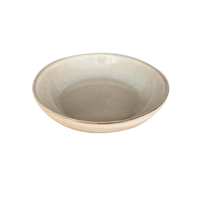 Set 6 Bowl Redondo Ceramica 21.8X5 Cm Beige Linea Oslo