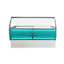 Vitrina De Helados 10 Cubetas Modelo Elegante 46 Crystal