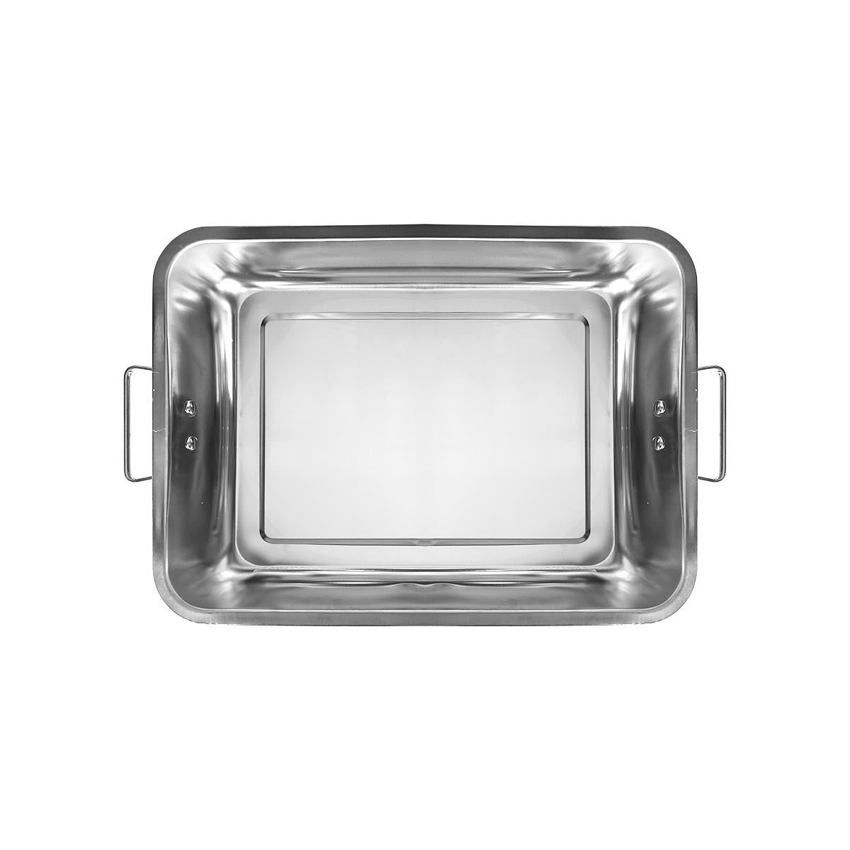 Asadera Con Asa 40 X 30 X 7 Cm Acero Inox.