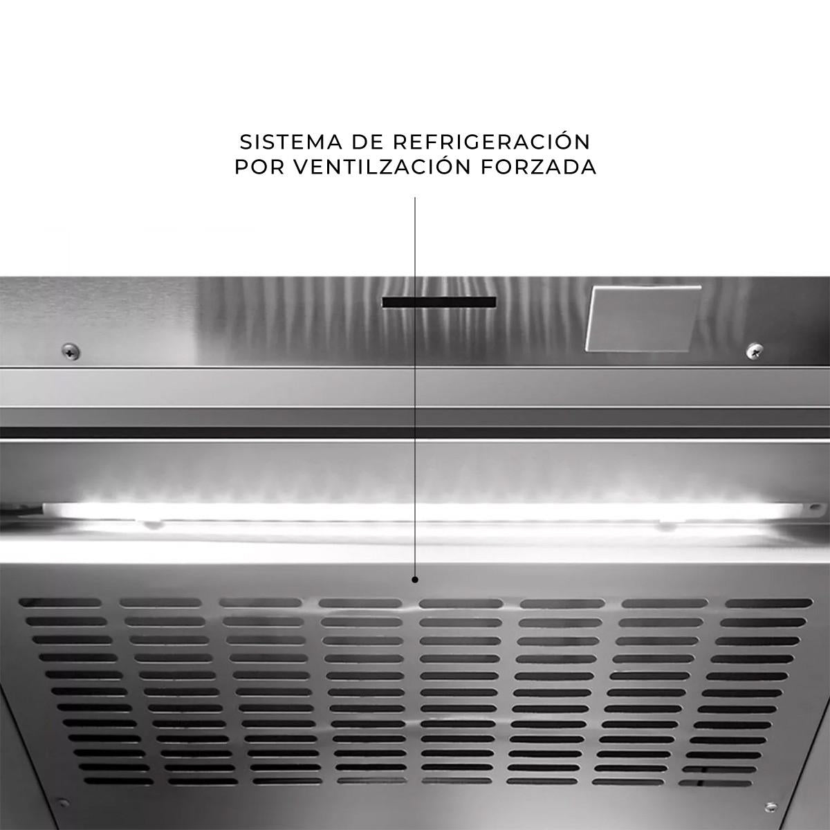 Refrigerador Vertical 1 Puerta Solida 480 Litros Interior Estampado Norkalt