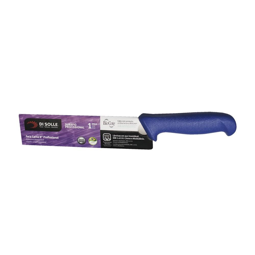 Cuchillo Medio Golpe 20 Cm Mango Azul Línea Durafio