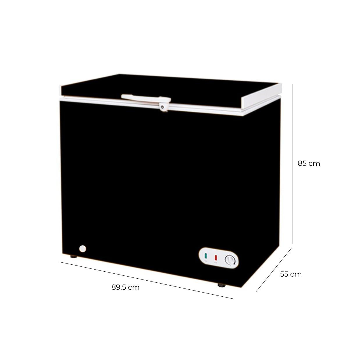Congeladora Horizontal 215 Litros Color Negro Norkalt