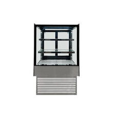 Vitrina Pastelera Rectangular Plateada Línea Market 700 x 700 x 1200 mm Norkalt