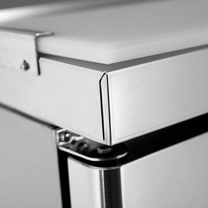 Salsera Refrigerada 3 Puertas Megatop Acero Inoxidable 185 Cm Norkalt