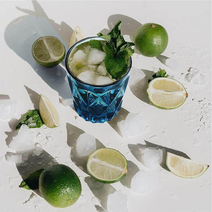 Vaso Vidrio 240 Ml Azul Línea Navy