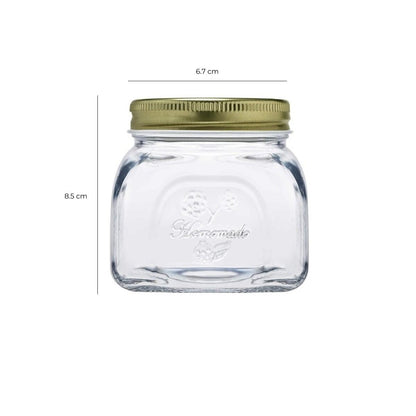 Set De 3 Frascos Con Tapa De Metal 300 Ml