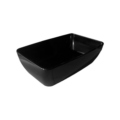 Recipiente Negro Melanina Gn 1/4 Med  26.5x16.2x7.5h Cm