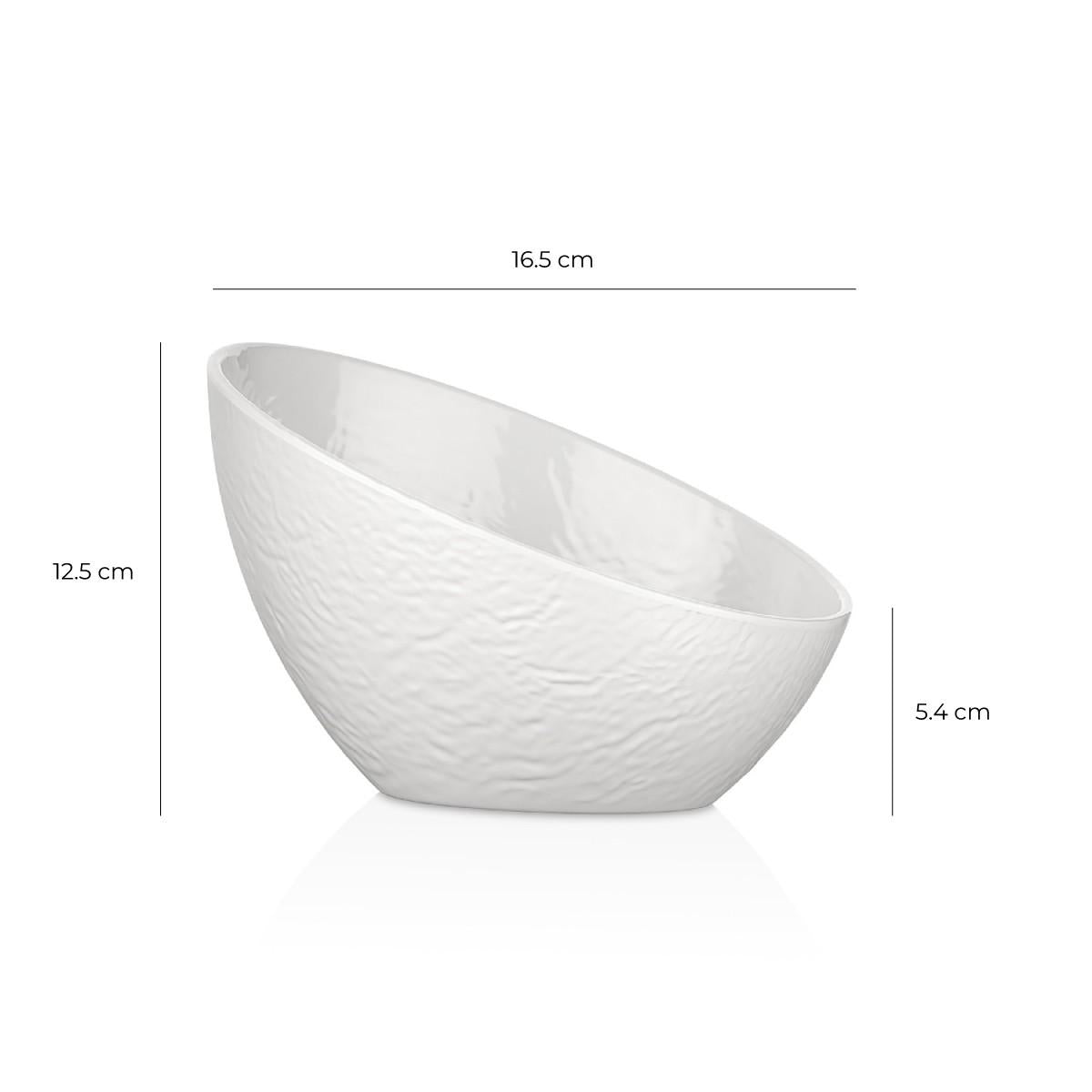 Bowl Melamina Borde Cascada Blanca 17 Cm Línea Tilda