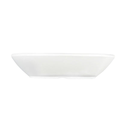 Set de 6 Pocilloss Melamina Rectangular Blanca 20x4.5 Cm Línea Clásica