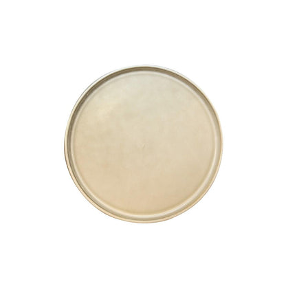 Set De 6 Plato Redondo Ceramica 21.5 Cm BeigeLínea Rustica