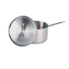 Cazo Alto Acero Inoxidable Con Tapa Y Fondo Difusor 10 Litros