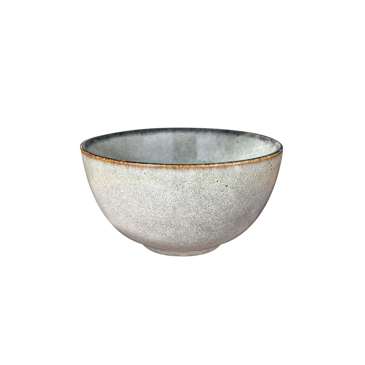 Set 6 Bowl Redondo Ceramica 14X8 Cm Gris Linea Laos