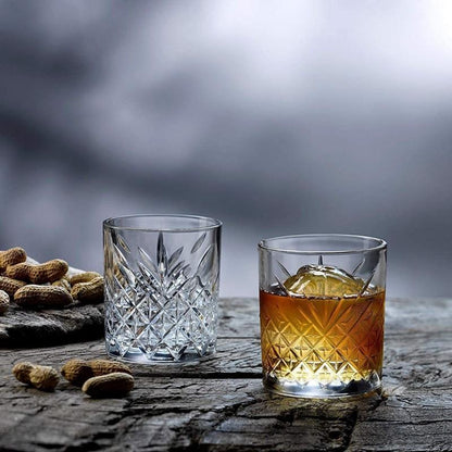 Set De 6 Vaso Vidrio Whisky Línea Timeless 345 Cc
