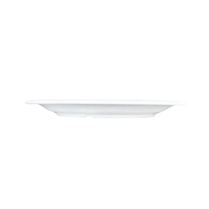 Plato Melamina Redondo Borde Ancho Blanca 14 Cm Línea Clásica