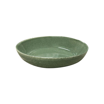 Set De 6 Bowl Redondo Ceramica 21.8 X 4.5 Cm Verde Línea Rustica