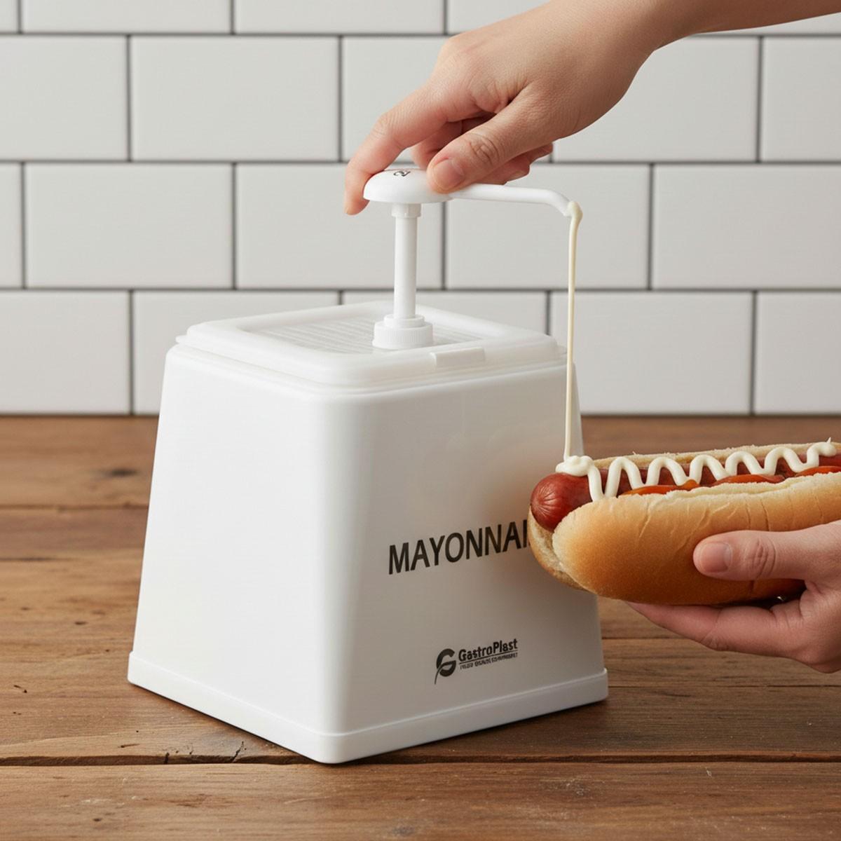 Dispensador De Mayonesa Blanco