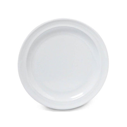 Plato Melamina Redondo Blanca 23 Cm Línea Clásica