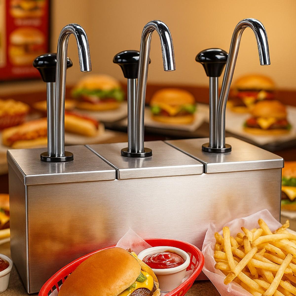 Dispensador De Salsas 3 Bombas Modelo SD-3P Volter