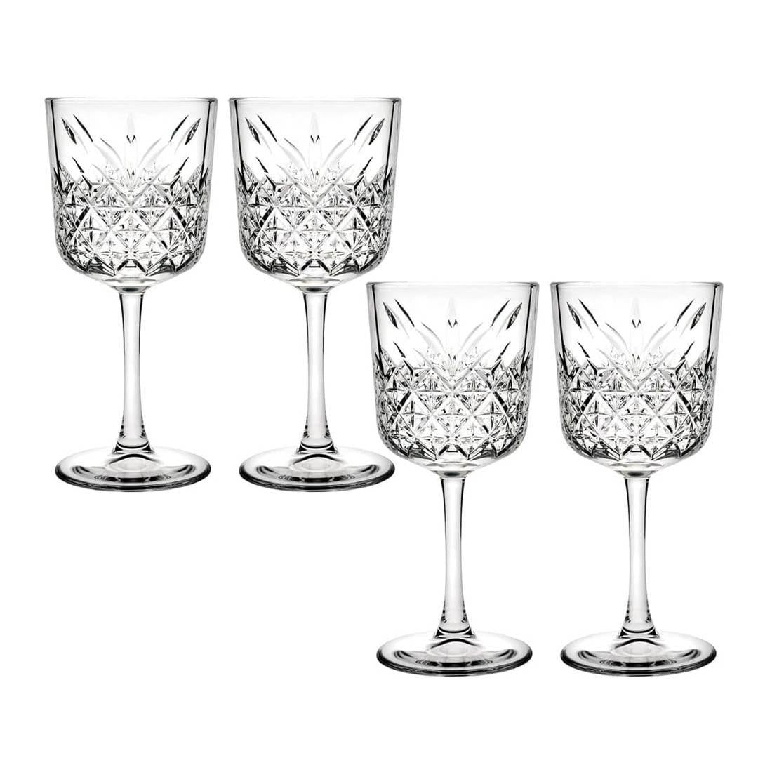 Set De 4 Copas De Vino Tinto 330 Ml Linea Timeless