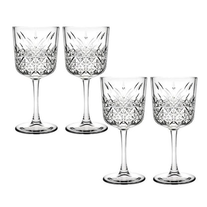 Set De 4 Copas De Vino Tinto 330 Ml Linea Timeless