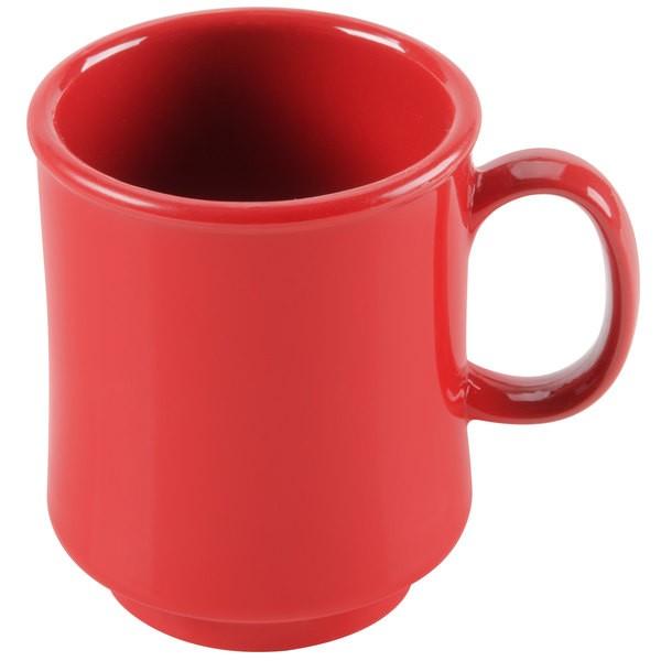 Set De 6 MUG SUN APILABLE MELAMINA ROJO 235 ml