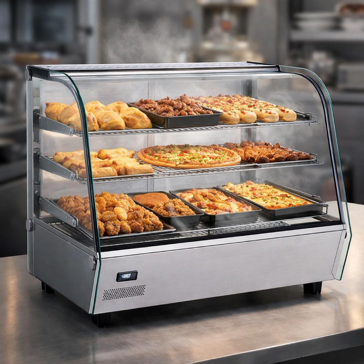 Vitrina Calefaccionada De Sobremesa 120 Litros Norkalt