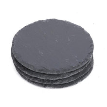 Set Posavasos Piedra Pizarra Redondos 4 Pcs
