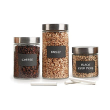 Set De 3 Frasco Vidrio Con Tapa